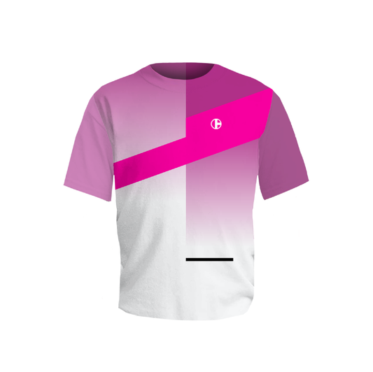 Playera Franja Rosa Infantil