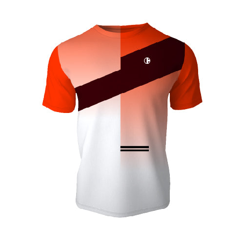 Playera Franja Naranja